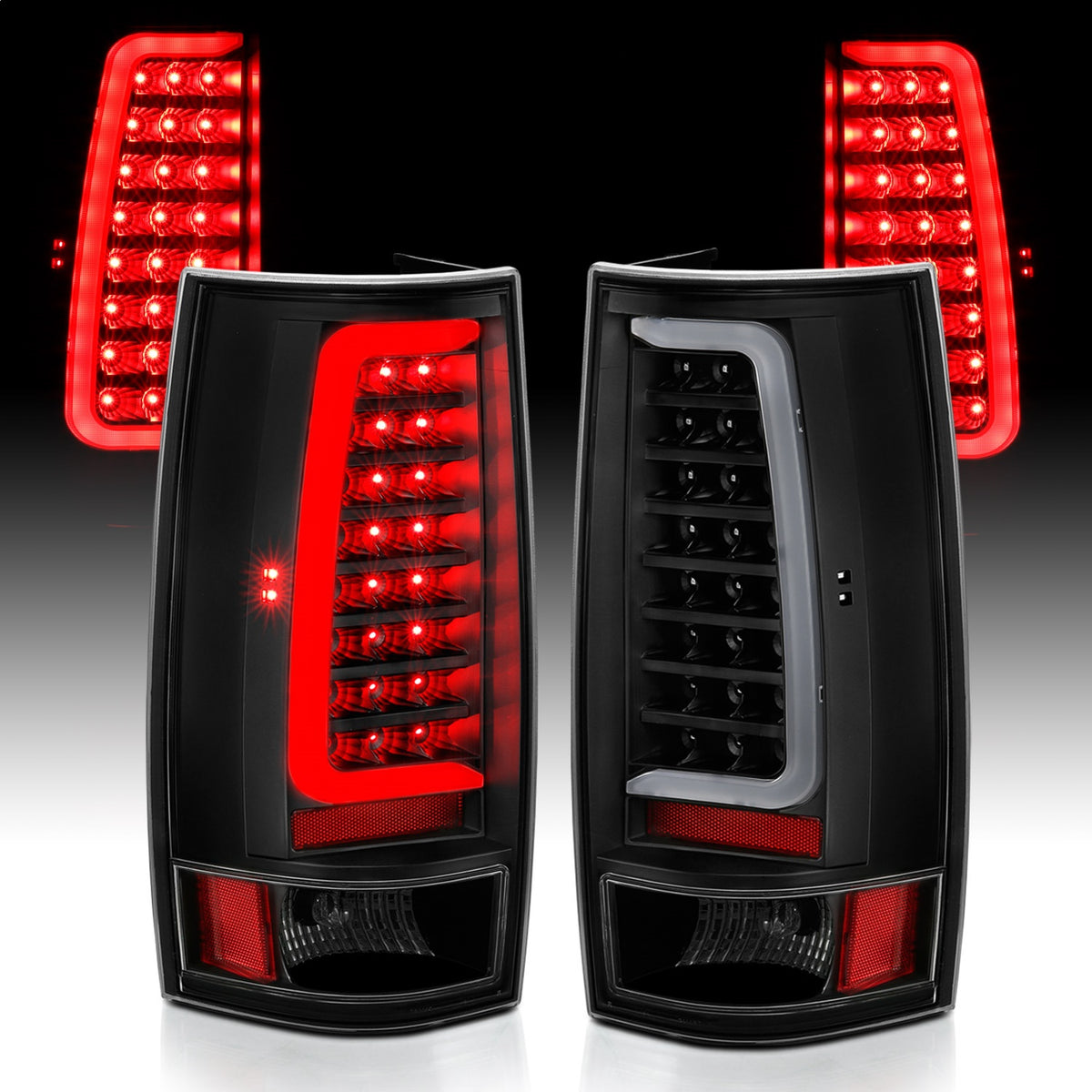ANZO USA ZUKT_311321 Anzo ZUKT_311321 LED Tail Light Assembly LED Clear Lens Black