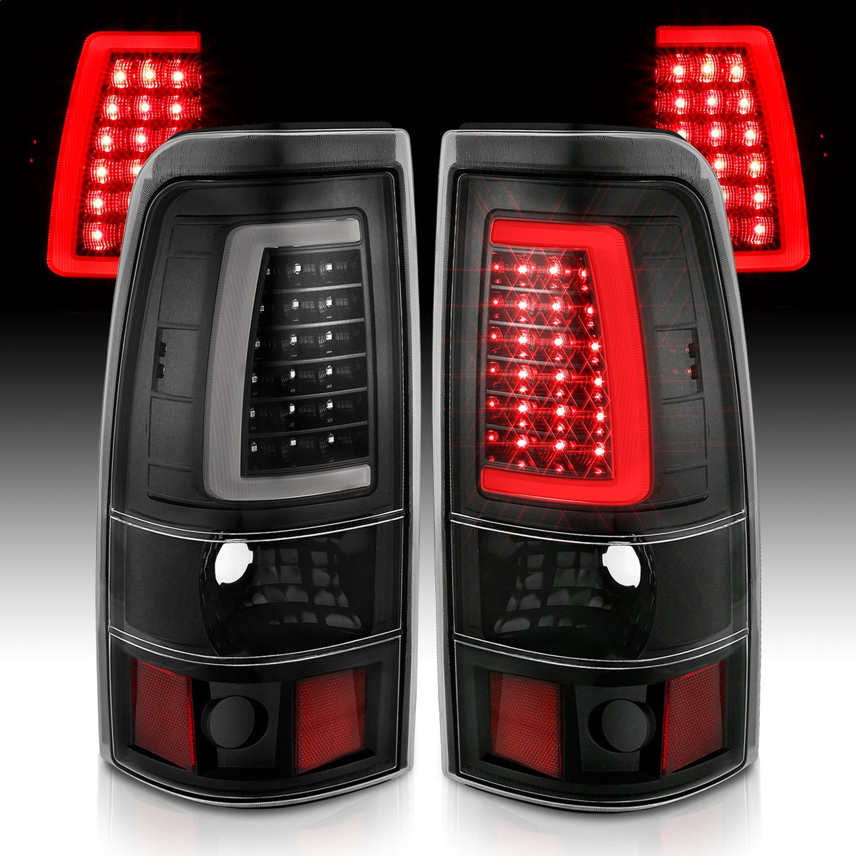 ANZO USA ZUKT_311330 Anzo ZUKT_311330 LED Tail Light Assembly LED Clear Lens Black