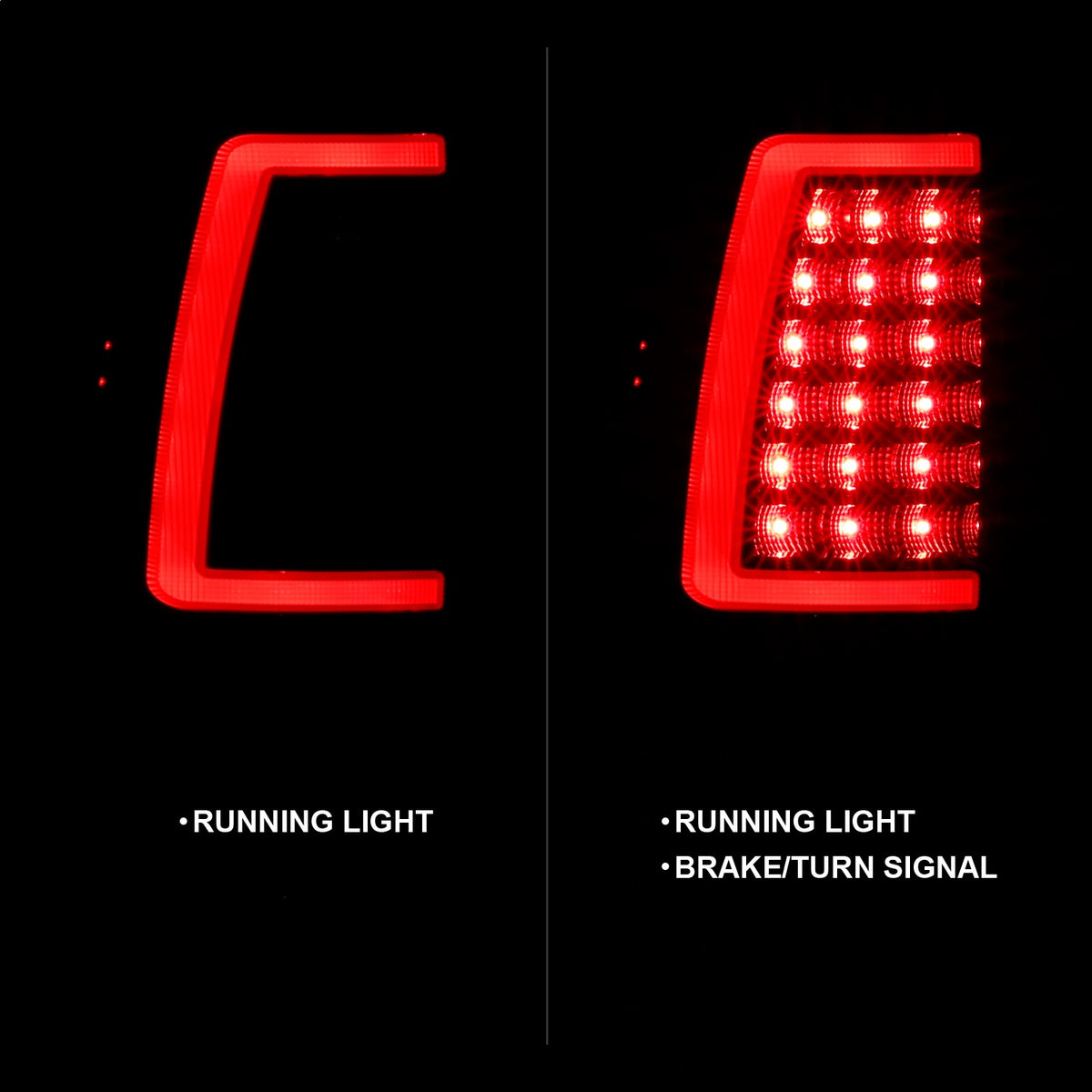 ANZO USA ZUKT_311331 Anzo ZUKT_311331 LED Tail Light Assembly LED Smoke Lens Black