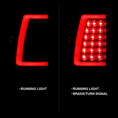 ANZO USA ZUKT_311334 Anzo ZUKT_311334 LED Tail Light Assembly LED Smoke Lens Black