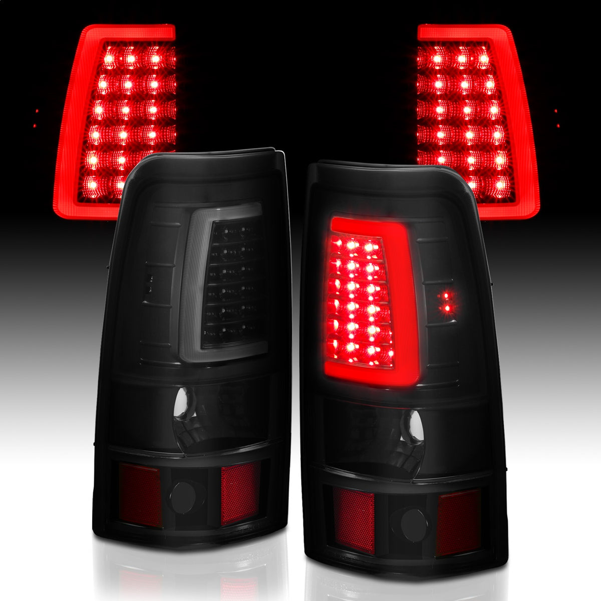 ANZO USA ZUKT_311334 Anzo ZUKT_311334 LED Tail Light Assembly LED Smoke Lens Black