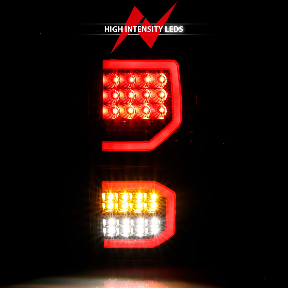 ANZO USA ZUKT_311336 Anzo ZUKT_311336 LED Tail Light Assembly LED Clear Lens Black