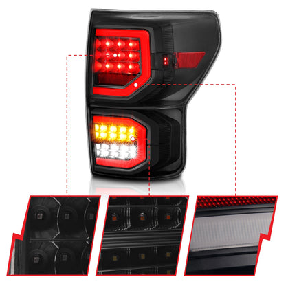 ANZO USA ZUKT_311337 Anzo ZUKT_311337 LED Tail Light Assembly LED Smoke Lens Black