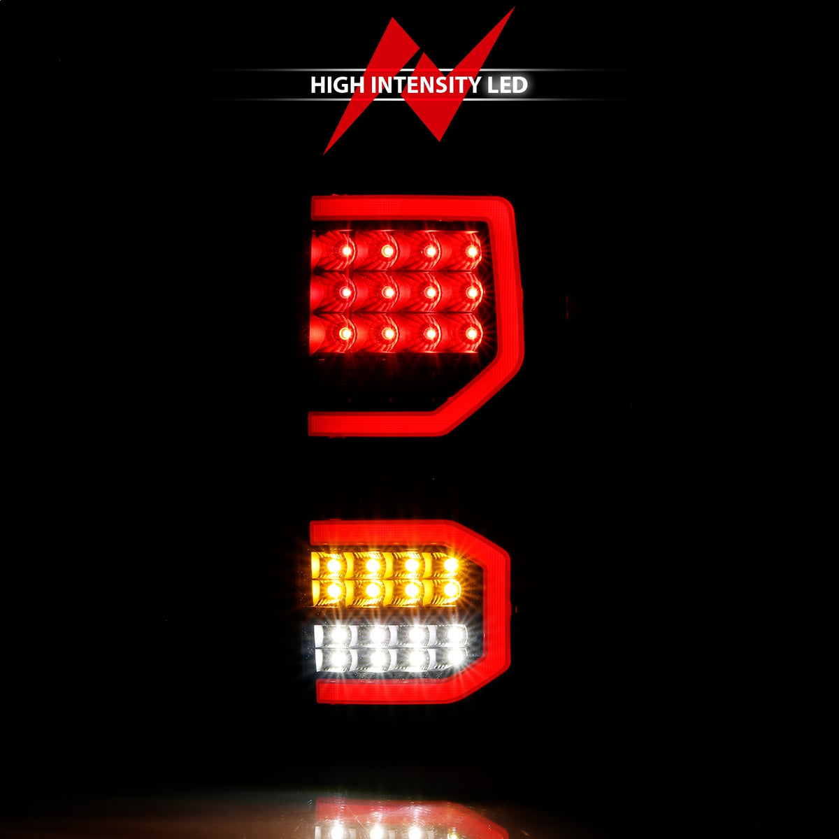 ANZO USA ZUKT_311337 Anzo ZUKT_311337 LED Tail Light Assembly LED Smoke Lens Black