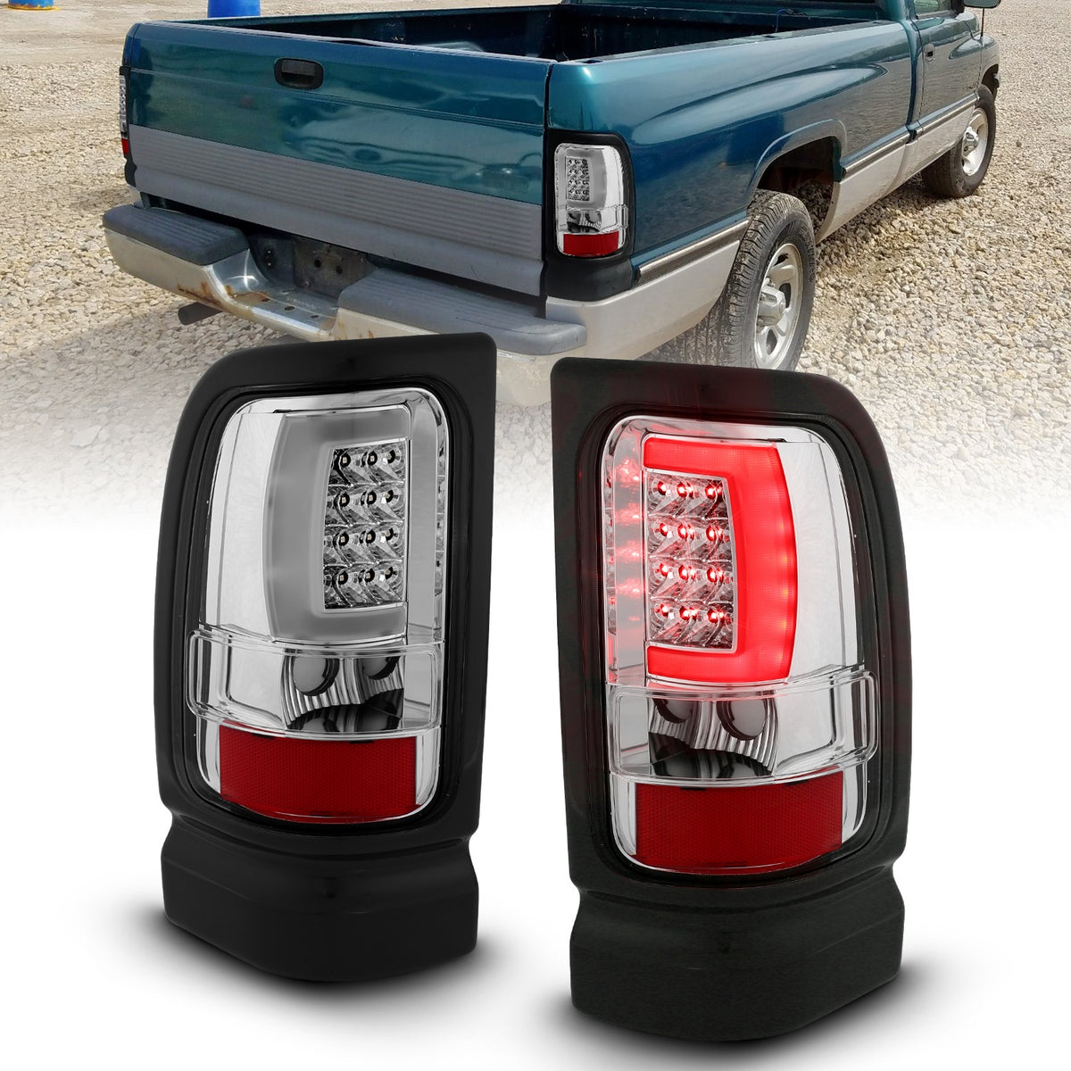 ANZO USA ZUKT_311341 Anzo ZUKT_311341 LED Tail Light Assembly LED for Ram 1500 for 311341