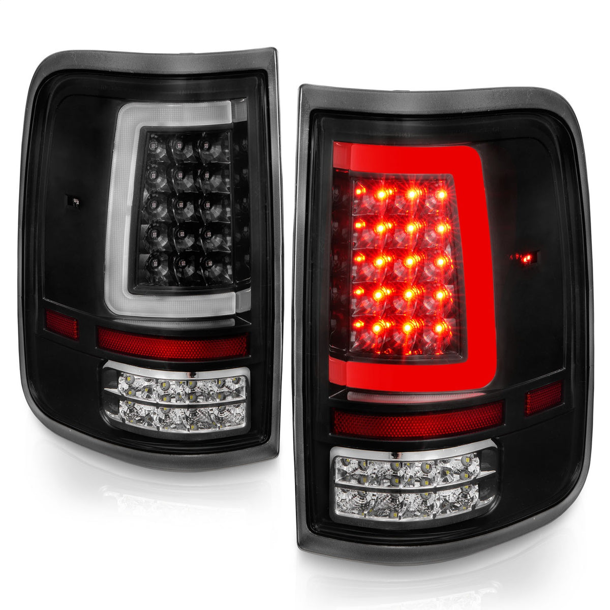 ANZO USA ZUKT_311342 Anzo ZUKT_311342 Lens Black Housing w/ Light Bar