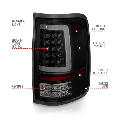 ANZO USA ZUKT_311343 Anzo ZUKT_311343 Lens Black Housing w/ Light Bar
