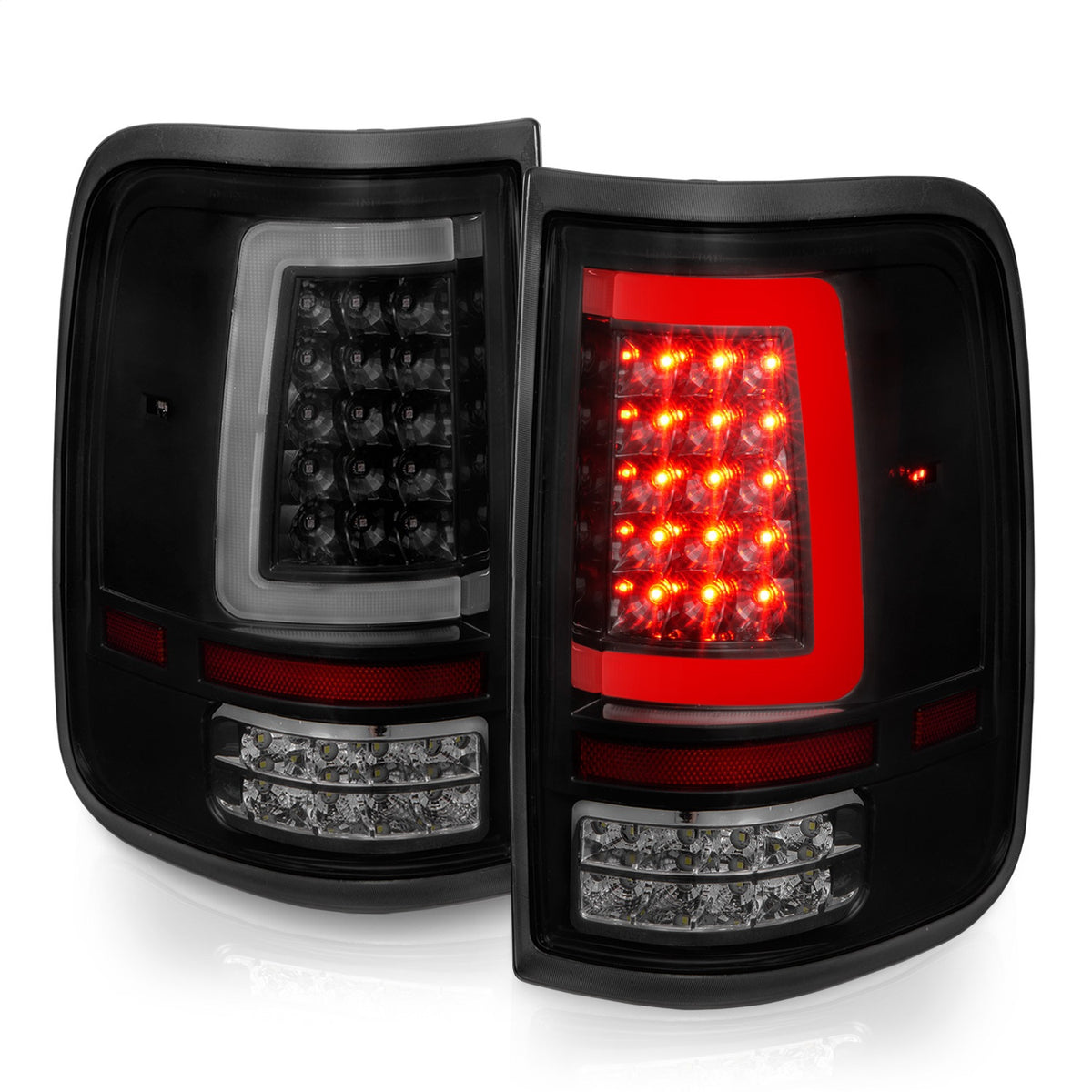 ANZO USA ZUKT_311343 Anzo ZUKT_311343 Lens Black Housing w/ Light Bar