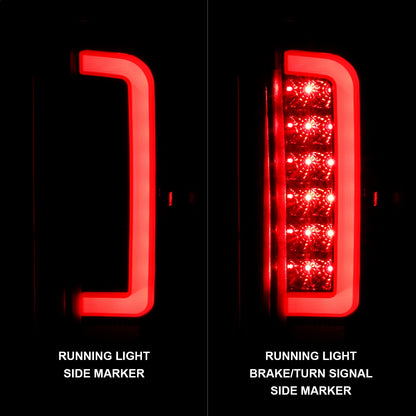 ANZO USA ZUKT_311350 Anzo ZUKT_311350 LED Tail Light Assembly LED Clear Lens Black