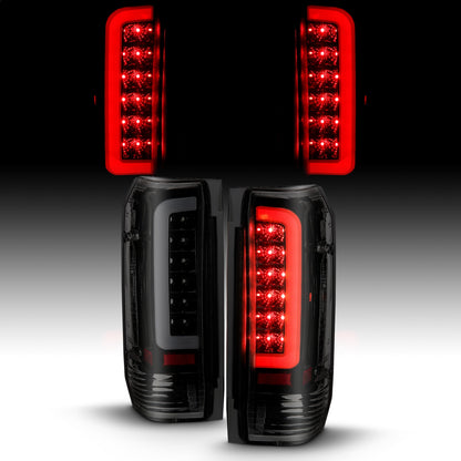 ANZO USA ZUKT_311351 Anzo ZUKT_311351 LED Tail Light Assembly LED Smoke Lens Black