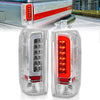 Anzo USA | LED Tail Light Assembly LED Clear Lens Chrome Housing Pair | Fits F-150 | 311352