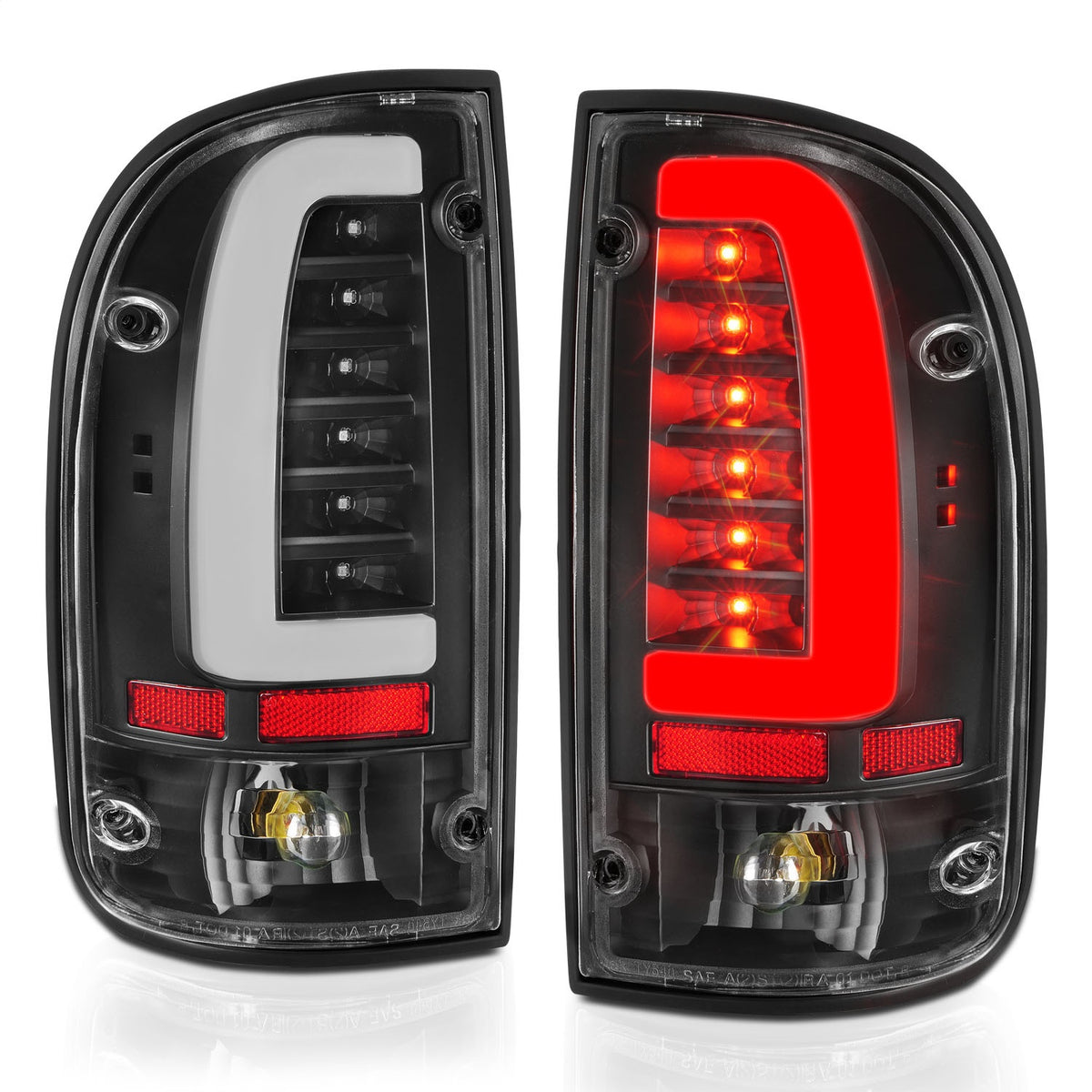 ANZO USA ZUKT_311353 Anzo ZUKT_311353 LED Tail Light Assembly LED Clear Lens Black