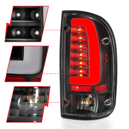 ANZO USA ZUKT_311353 Anzo ZUKT_311353 LED Tail Light Assembly LED Clear Lens Black