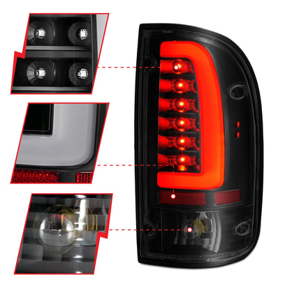 ANZO USA ZUKT_311354 Anzo ZUKT_311354 LED Tail Light Assembly LED Smoke Lens Black