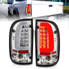 Anzo USA | LED Tail Light Assembly LED Clear Lens Chrome Housing Pair | Fits Tacoma | 311355