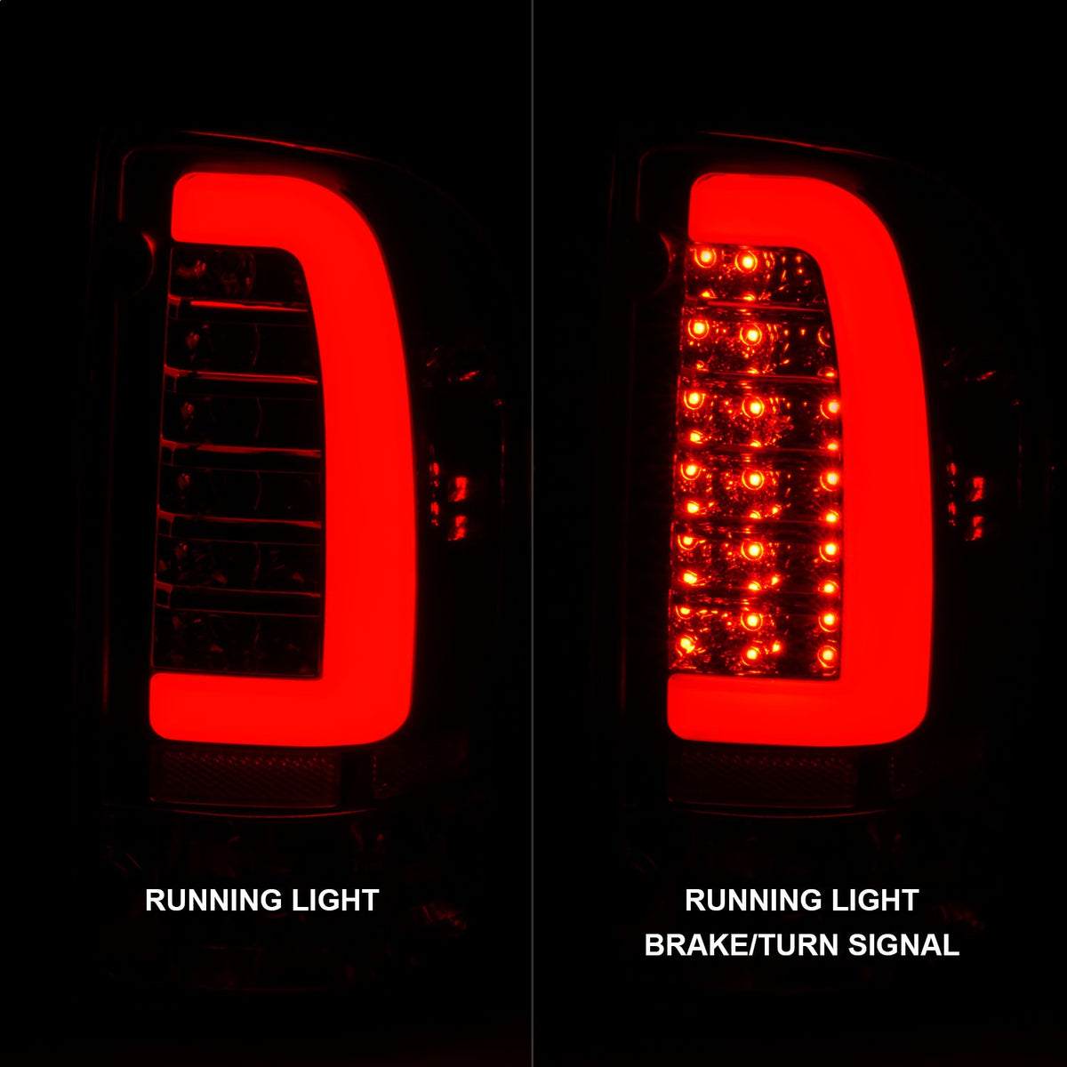 ANZO USA ZUKT_311355 Anzo ZUKT_311355 LED Tail Light Assembly LED Clear Lens Chrome