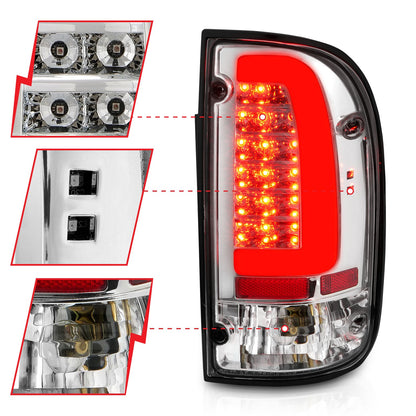 ANZO USA ZUKT_311355 Anzo ZUKT_311355 LED Tail Light Assembly LED Clear Lens Chrome