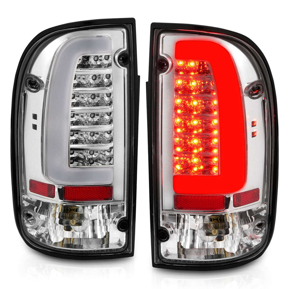 ANZO USA ZUKT_311355 Anzo ZUKT_311355 LED Tail Light Assembly LED Clear Lens Chrome