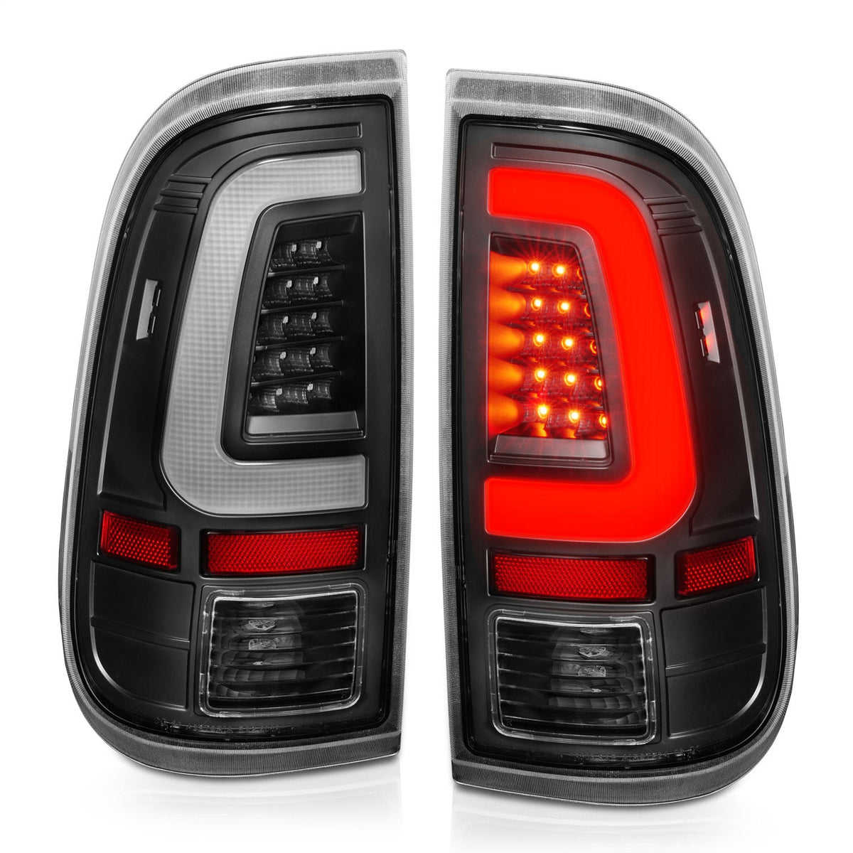 ANZO USA ZUKT_311356 Anzo ZUKT_311356 LED Tail Light Assembly LED Clear Lens Black
