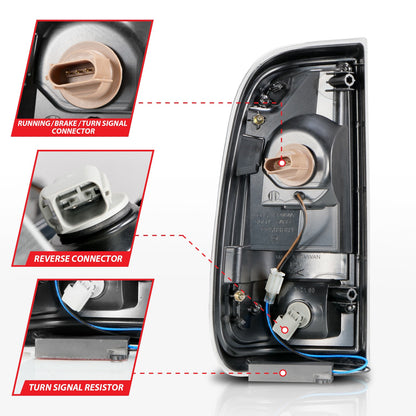 ANZO USA ZUKT_311356 Anzo ZUKT_311356 LED Tail Light Assembly LED Clear Lens Black