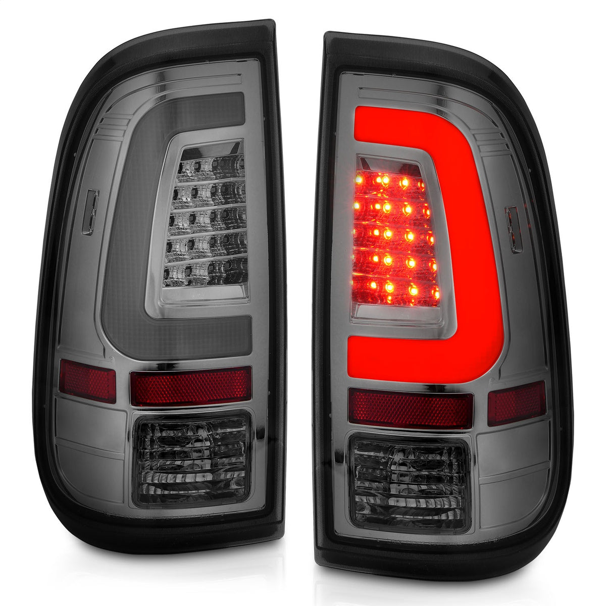ANZO USA ZUKT_311357 Anzo ZUKT_311357 LED Tail Light Assembly LED Smoke Lens Chrome