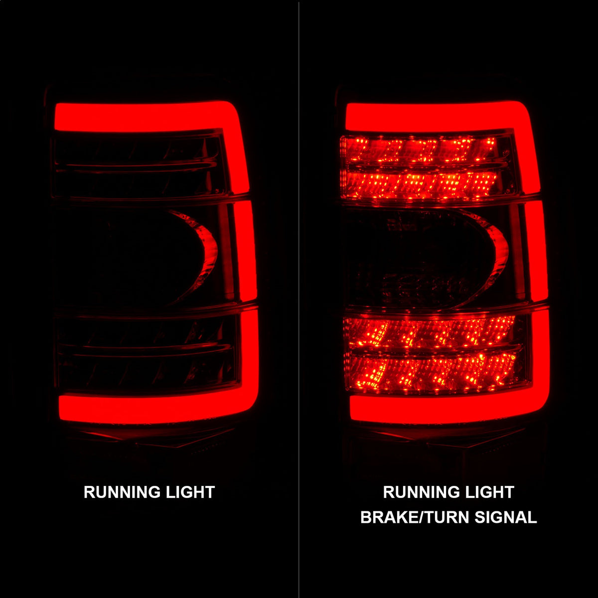 ANZO USA ZUKT_311364 Anzo ZUKT_311364 LED Tail Light Assembly LED Red Lens Chrome