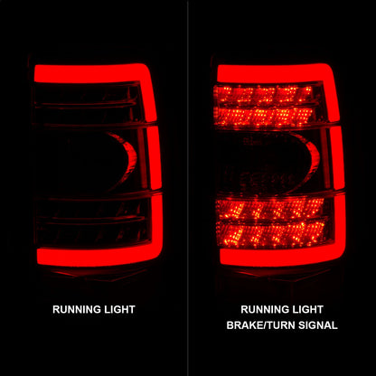 ANZO USA ZUKT_311364 Anzo ZUKT_311364 LED Tail Light Assembly LED Red Lens Chrome