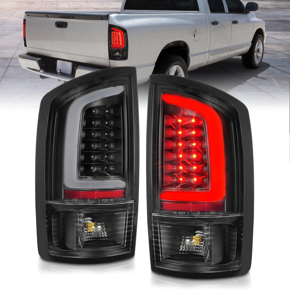 ANZO USA ZUKT_311368 Anzo ZUKT_311368 Lens Black Housing w/ Light for Ram 1500 for 311368