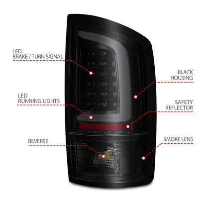 ANZO USA ZUKT_311369 Anzo ZUKT_311369 Lens Black Housing w/ Light for Ram 1500 for 311369