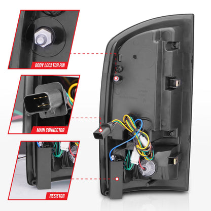 ANZO USA ZUKT_311370 Anzo ZUKT_311370 Lens Black Housing w/ Light for Ram 1500 for 311370