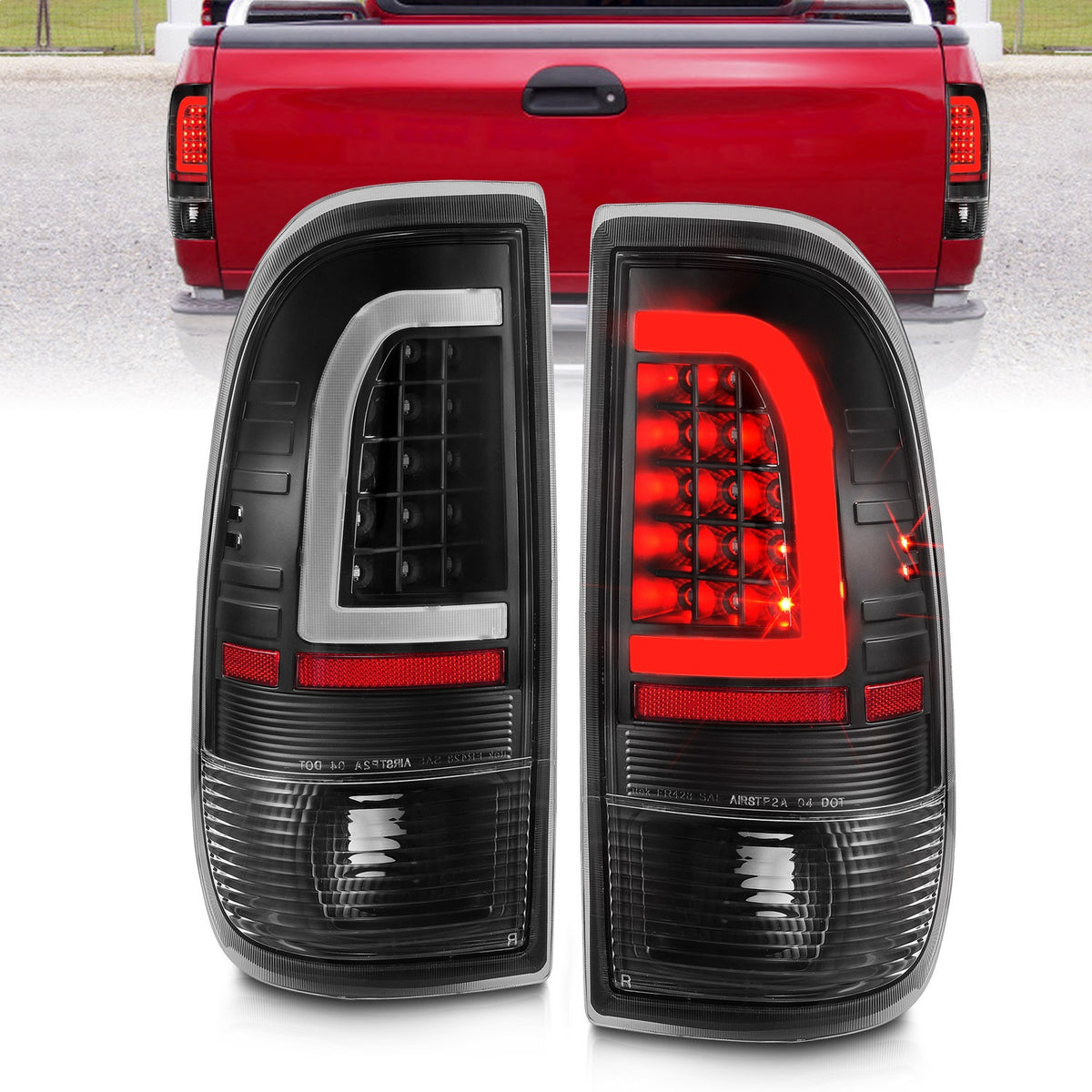ANZO USA ZUKT_311377 Anzo ZUKT_311377 Lens Black Housing w/ Light Bar