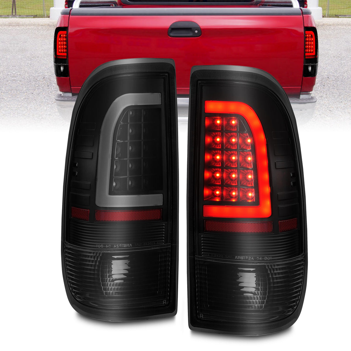 ANZO USA ZUKT_311378 Anzo ZUKT_311378 Lens Black Housing w/ Light Bar