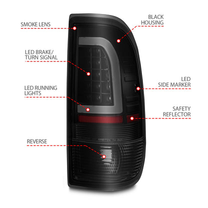 ANZO USA ZUKT_311378 Anzo ZUKT_311378 Lens Black Housing w/ Light Bar