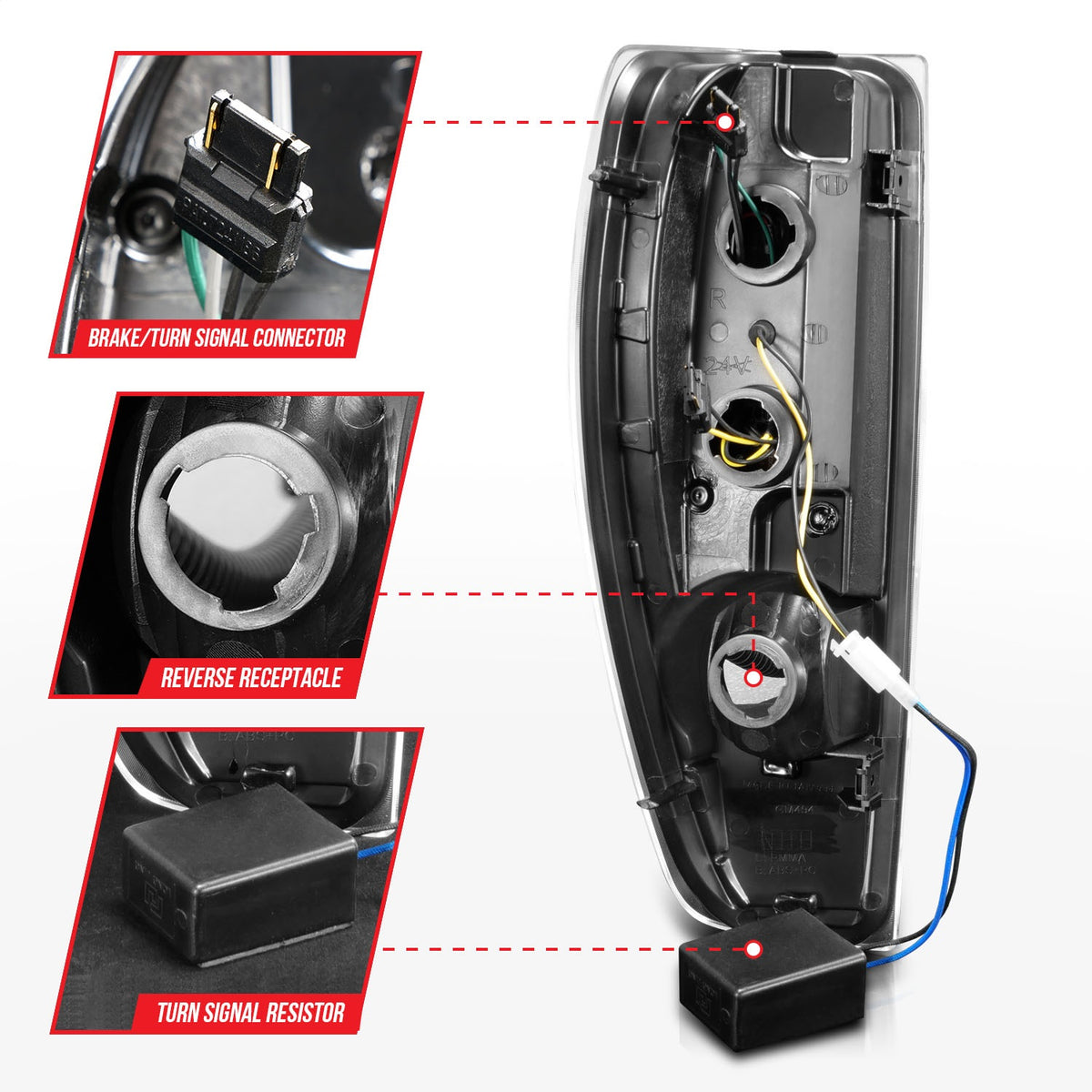ANZO USA ZUKT_311382 Anzo ZUKT_311382 LED Black Housing w/ Light Bar