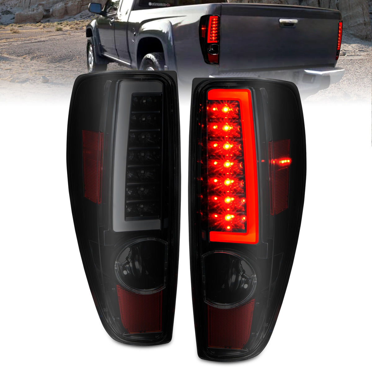 ANZO USA ZUKT_311383 Anzo ZUKT_311383 Lens Black Housing w/ Light Bar