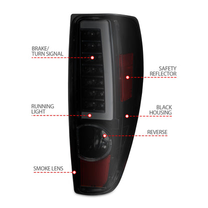 ANZO USA ZUKT_311383 Anzo ZUKT_311383 Lens Black Housing w/ Light Bar