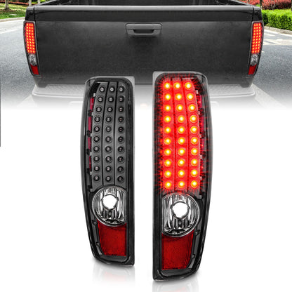 ANZO USA ZUKT_311385 Anzo ZUKT_311385 LED Tail Light Assembly Clear Lens Black Housing