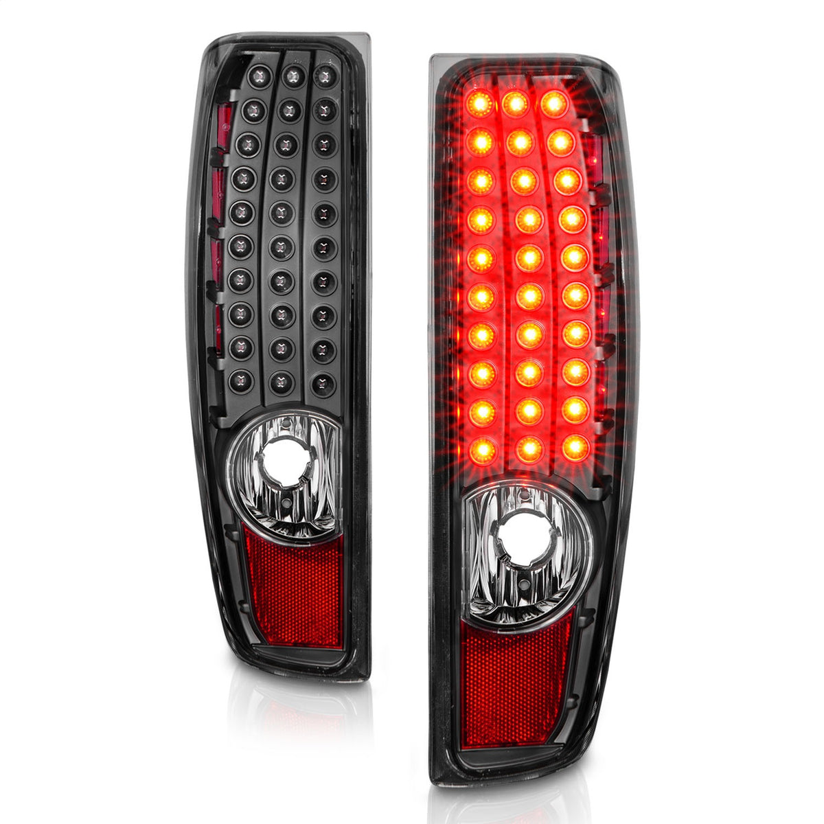 ANZO USA ZUKT_311385 Anzo ZUKT_311385 LED Tail Light Assembly Clear Lens Black Housing