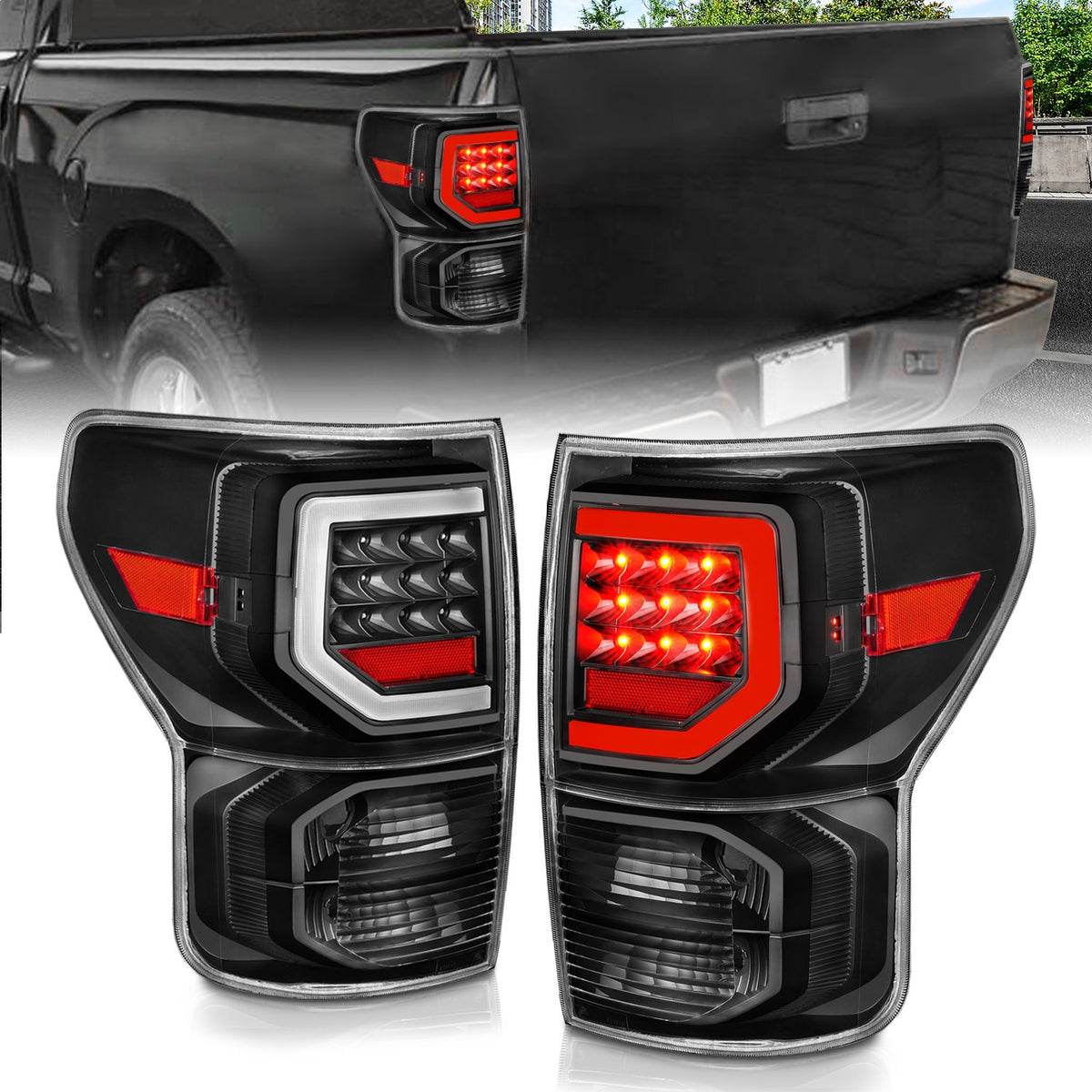 ANZO USA ZUKT_311386 Anzo ZUKT_311386 Assembly Clear Lens w/ Light Bar