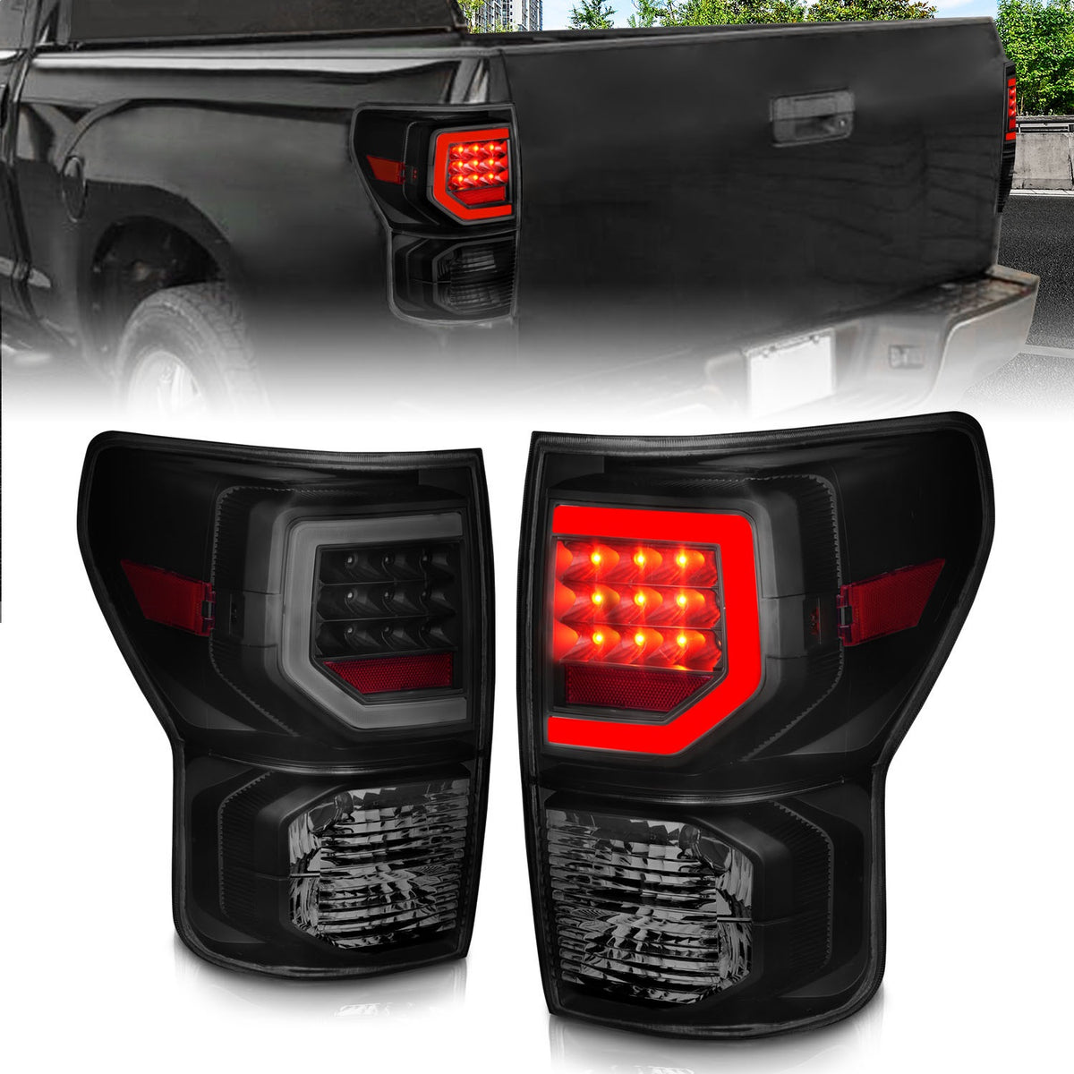 ANZO USA ZUKT_311387 Anzo ZUKT_311387 Assembly Smoke Lens w/ Light Bar