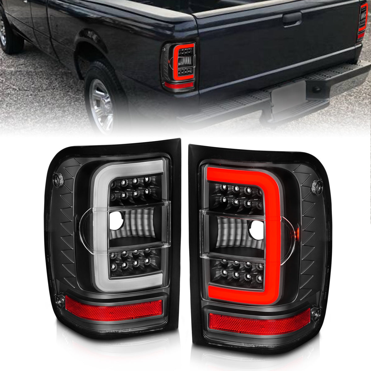 ANZO USA ZUKT_311390 Anzo ZUKT_311390 Lens Black Housing w/ Light Bar