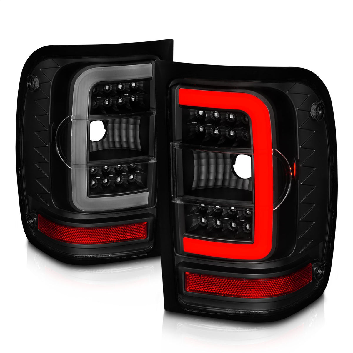 ANZO USA ZUKT_311391 Anzo ZUKT_311391 Lens Black Housing w/ Light Bar