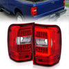Anzo USA | LED Tail Light Assembly LED Clear/Red Lens Chrome Housing w/Light Bar Pair | Fits Ranger | 311393