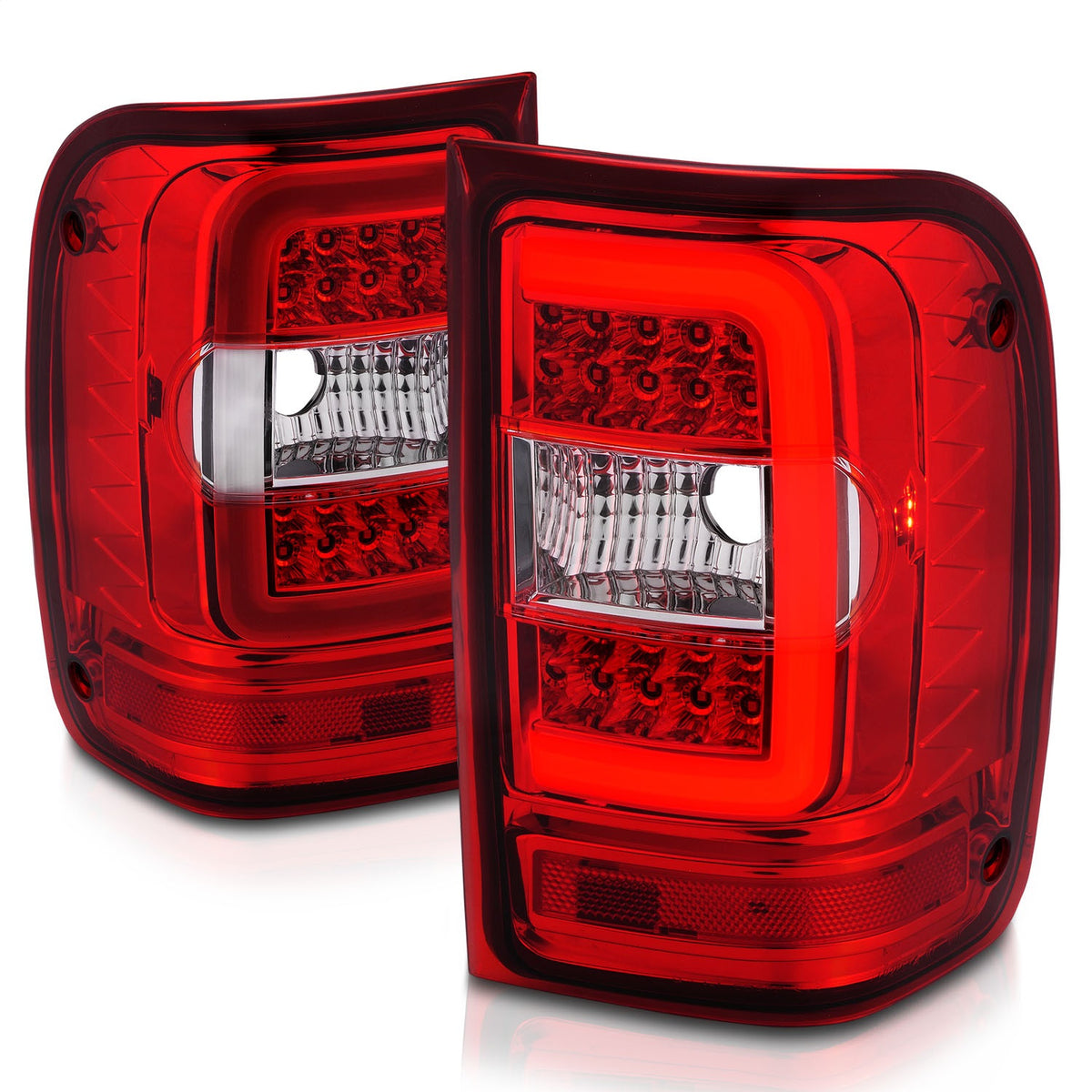 ANZO USA ZUKT_311393 Anzo ZUKT_311393 Lens Chrome Housing w/ Light Bar