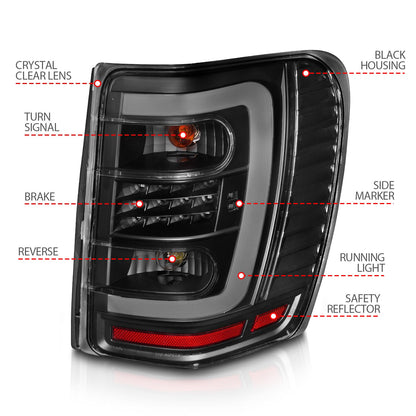 ANZO USA ZUKT_311394 Anzo ZUKT_311394 Lens Black Housing w/ Light Bar