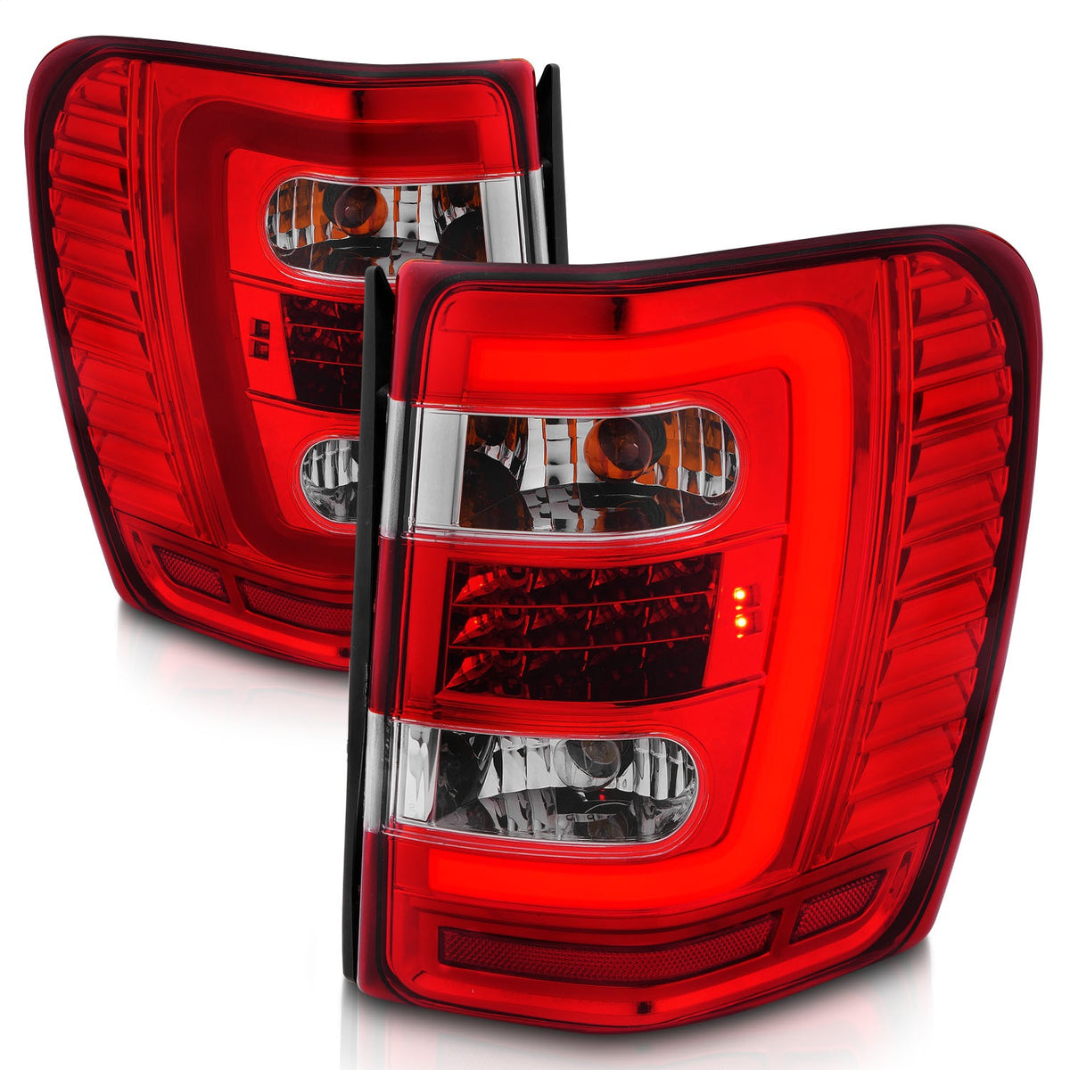 ANZO USA ZUKT_311396 Anzo ZUKT_311396 Lens Chrome Housing w/ Light Bar
