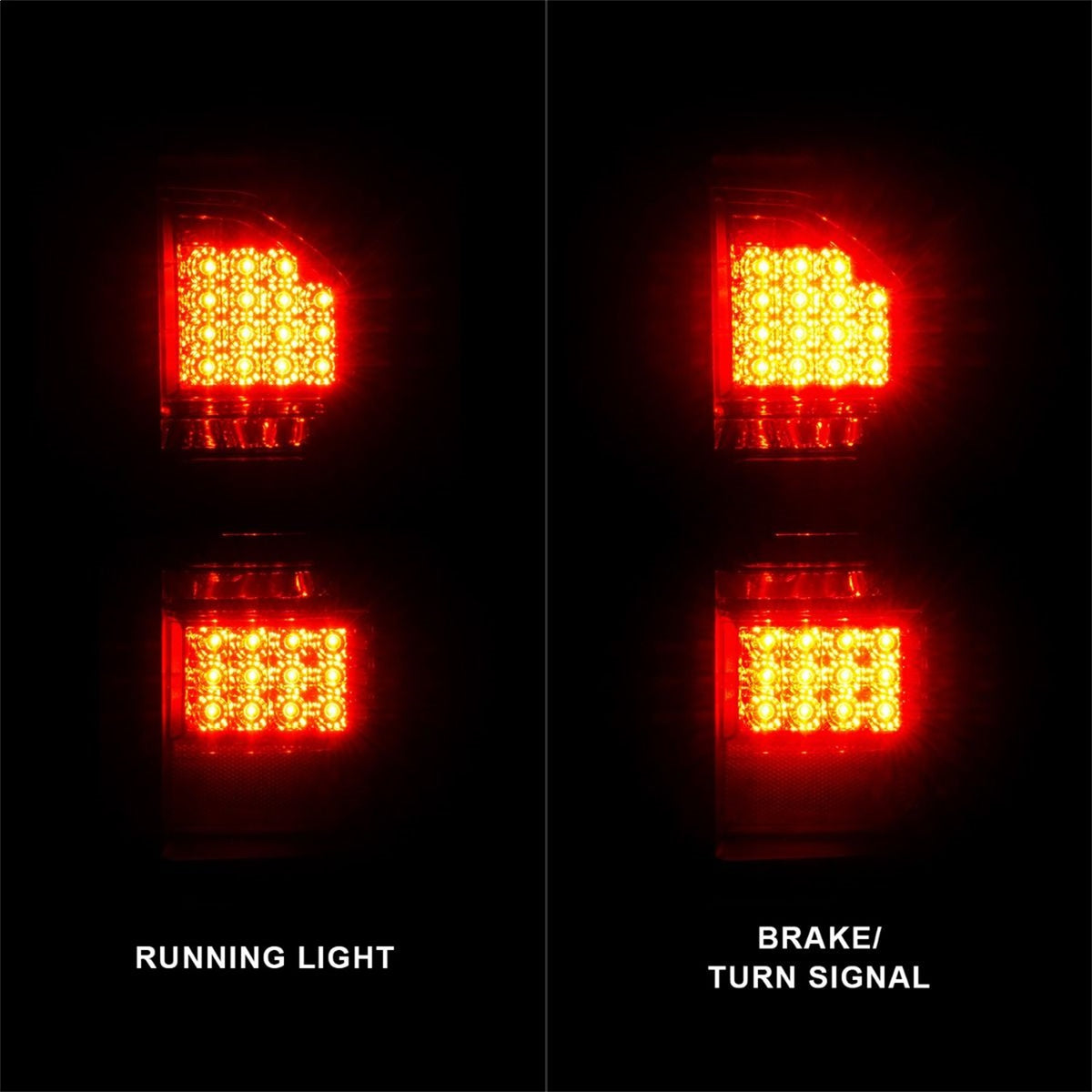 ANZO USA ZUKT_311398 Anzo ZUKT_311398 LED Tail Light Assembly Smoke Lens Black Housing