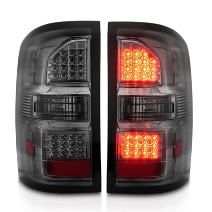 ANZO USA ZUKT_311398 Anzo ZUKT_311398 LED Tail Light Assembly Smoke Lens Black Housing
