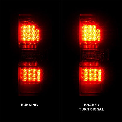ANZO USA ZUKT_311399 Anzo ZUKT_311399 LED Tail Light Assembly Red/Clear Lens Chrome