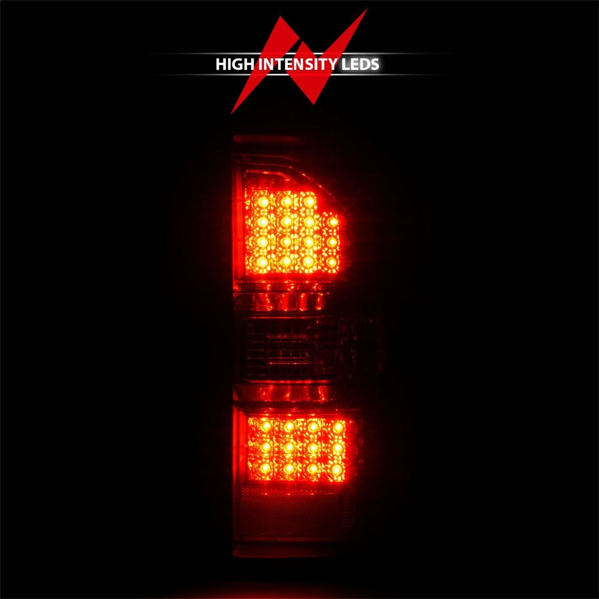 ANZO USA ZUKT_311399 Anzo ZUKT_311399 LED Tail Light Assembly Red/Clear Lens Chrome